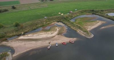 Motoparalotnia spadła do Wisły przy moście w Rozgartach